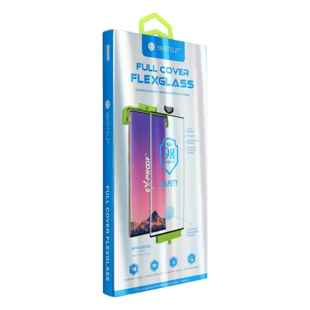 Hibridno steklo Bestsuit Flexible 5D Full Glue za Xiaomi 13 Pro, črno (Hot Bending)