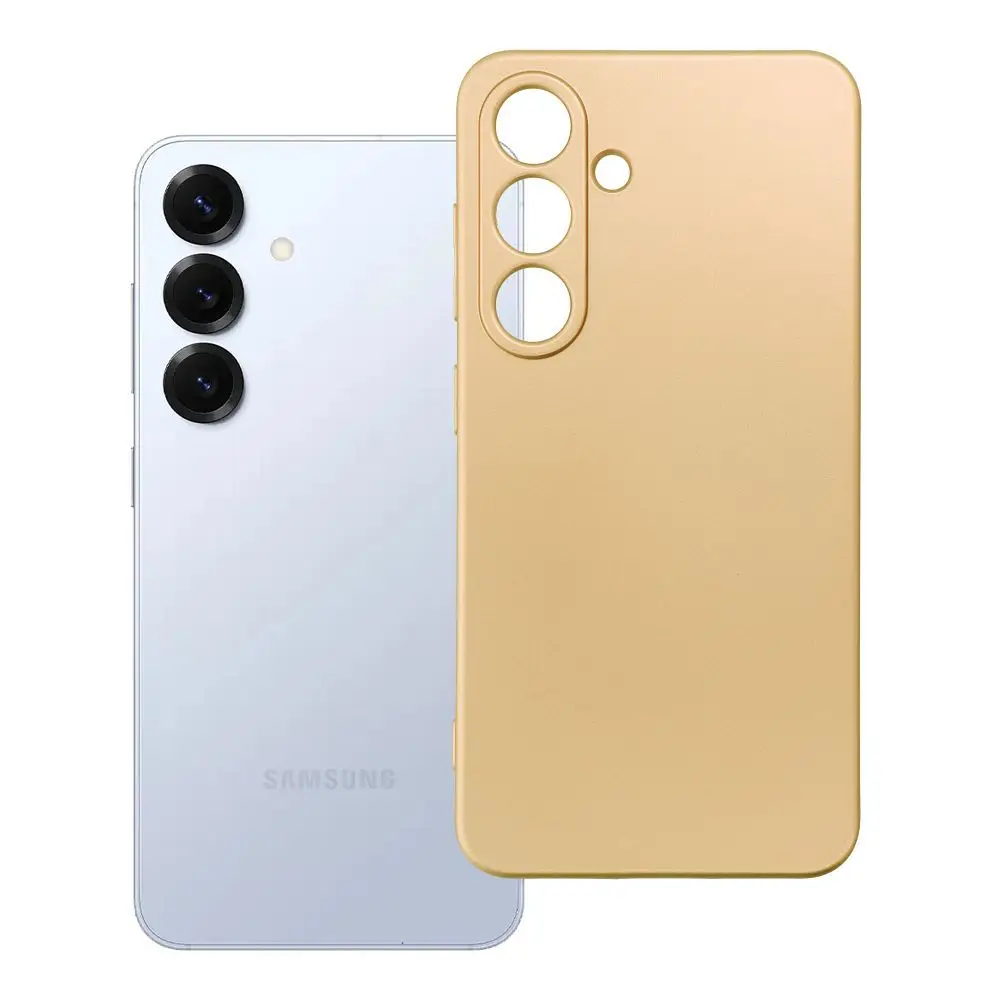 Etui za Samsung S25 v zlati barvi