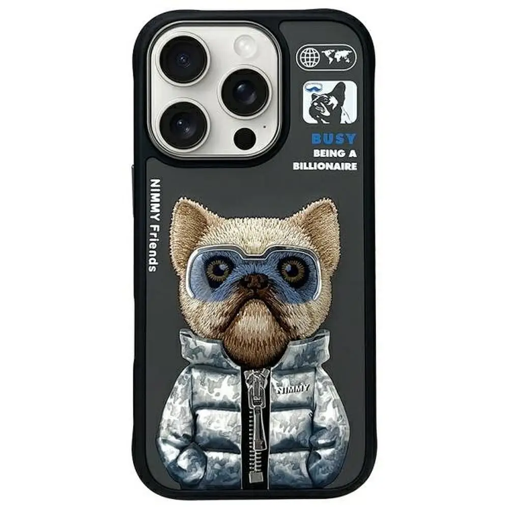 NIMMY etui COOL&CUTE 2.0 Dog za iPhone 16 Pro, črno