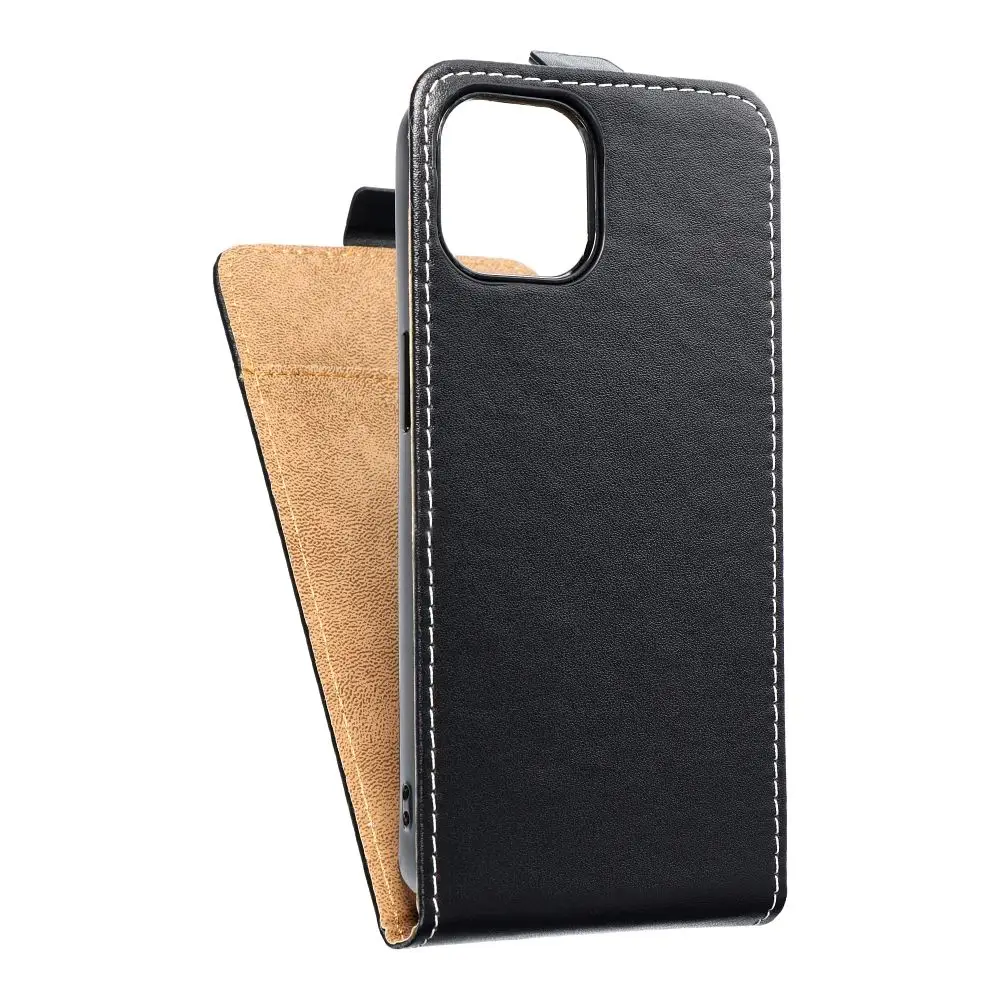 Vertikalni etui SLIM FLEXI FRESH za iPhone 13, črn