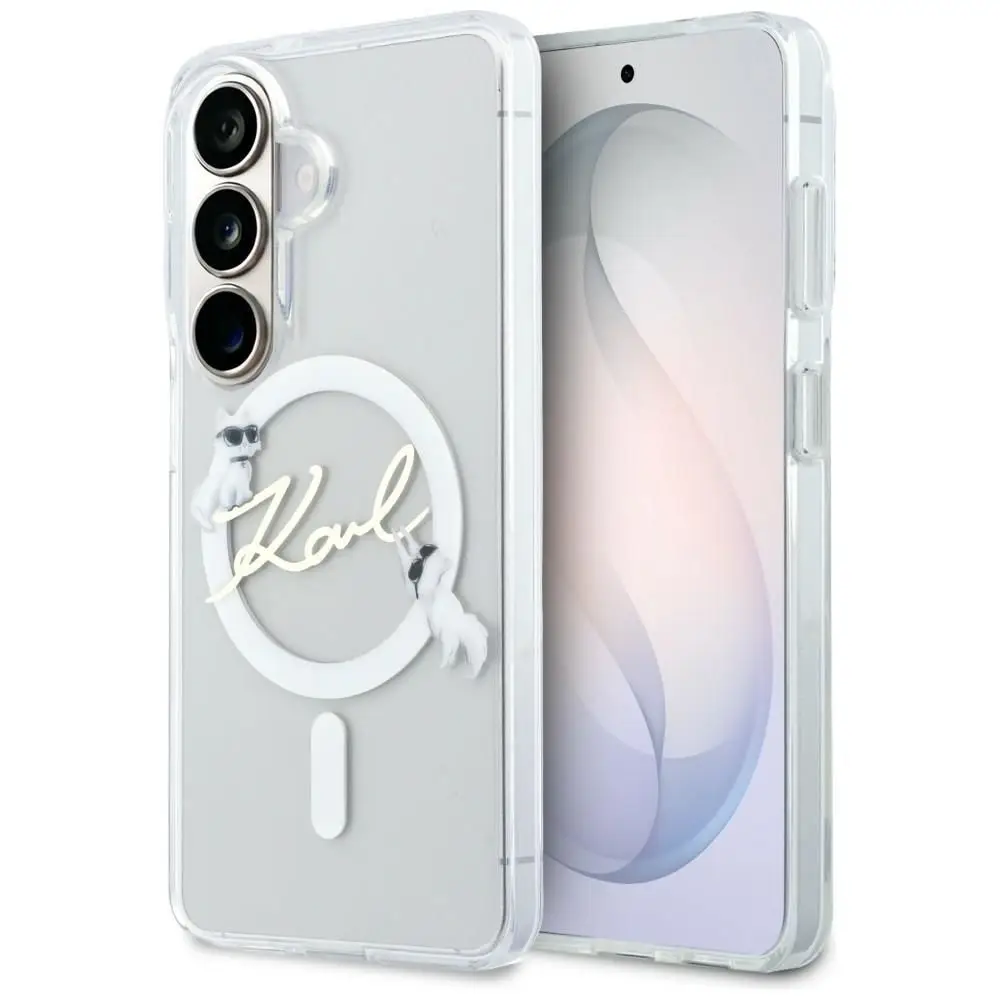 KARL LAGERFELD etui za SAMSUNG S26 Plus KLHMS26M5HKSCAH (Magnetic IML KC Script), prozoren