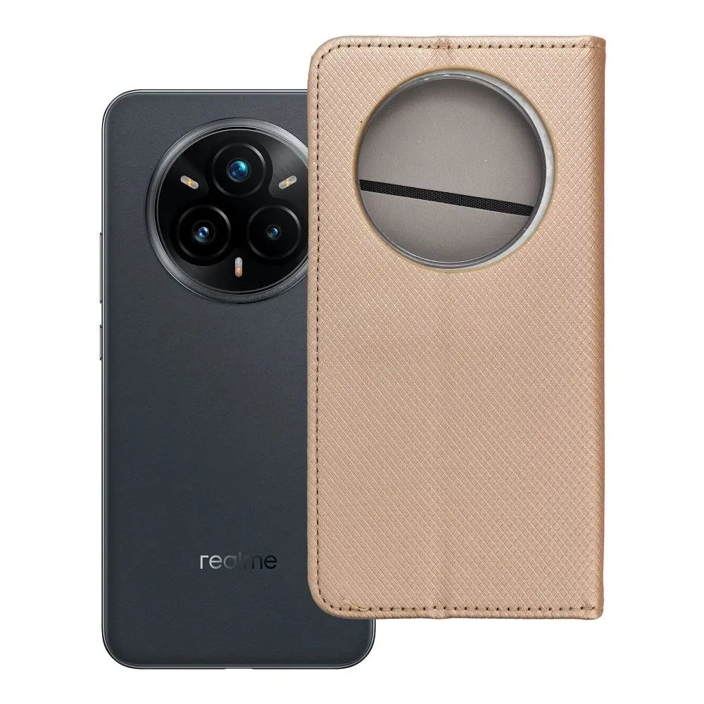 Torbica SMART CASE Book za REALME 14 PRO PLUS, zlata