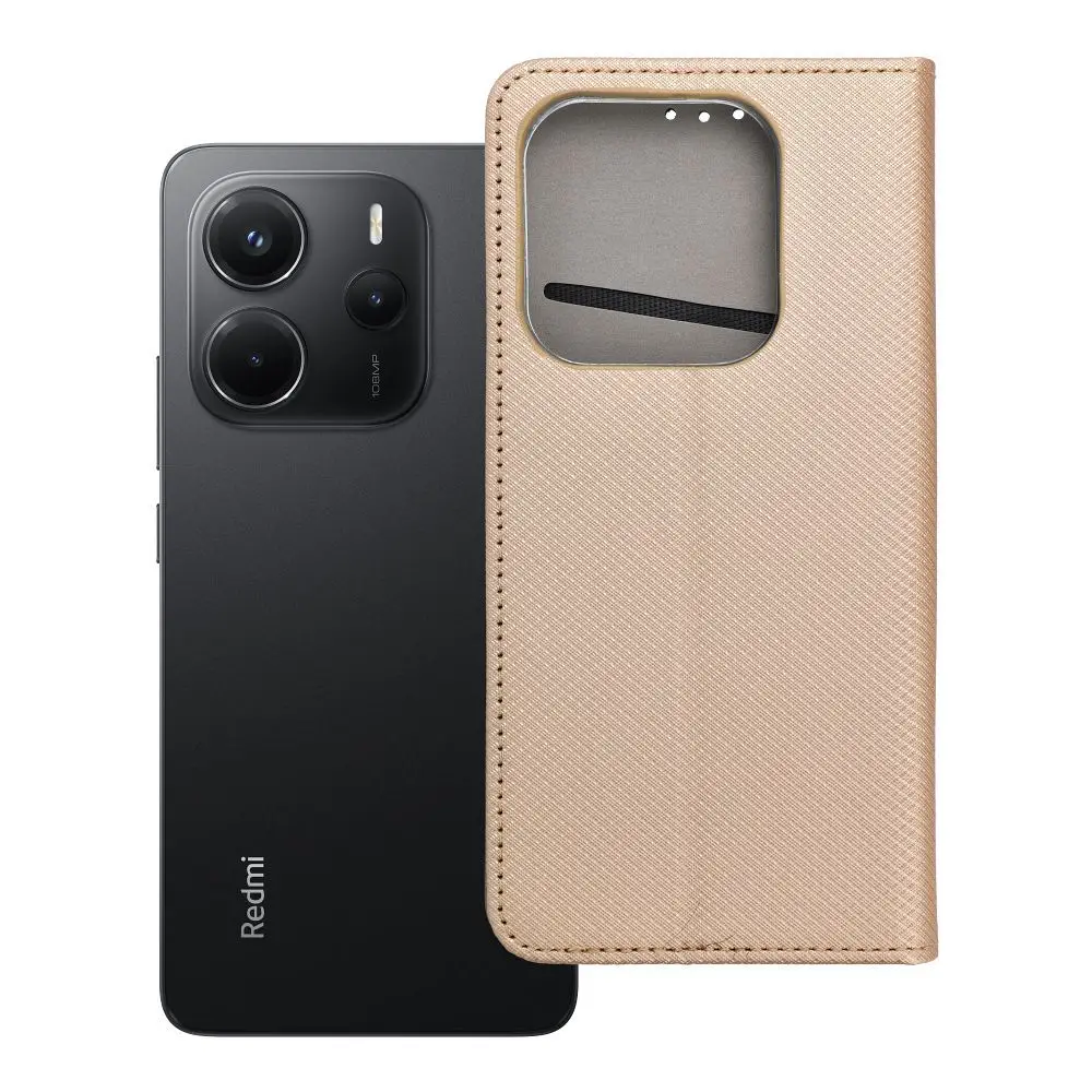 Torba SMART CASE Book za XIAOMI Redmi Note 14 5G, zlata