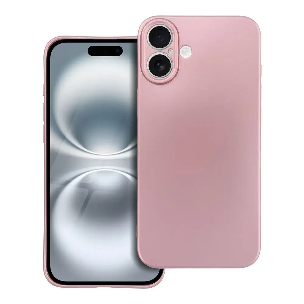 Ohišje za iPhone 16 PLUS v roza metalik barvi