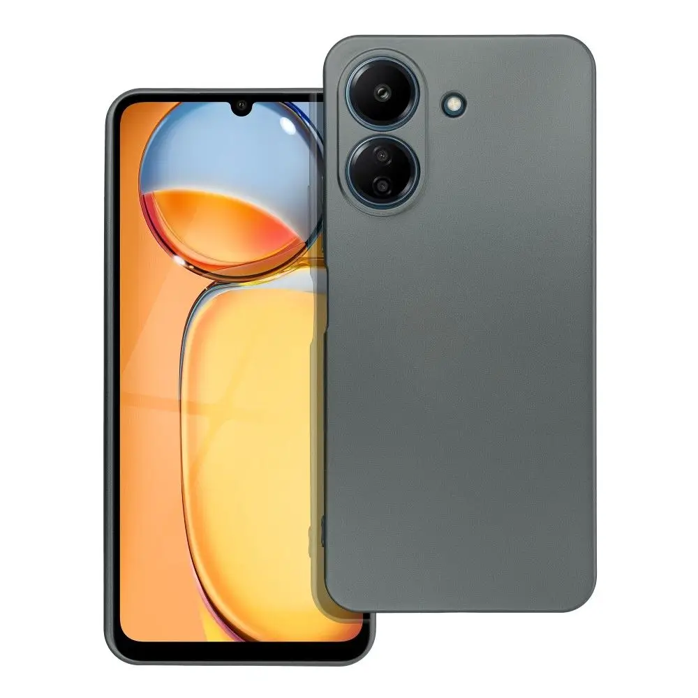 Ohišje za Xiaomi Redmi 13C / Poco C65 v sivi barvi z metalnim odtenkom