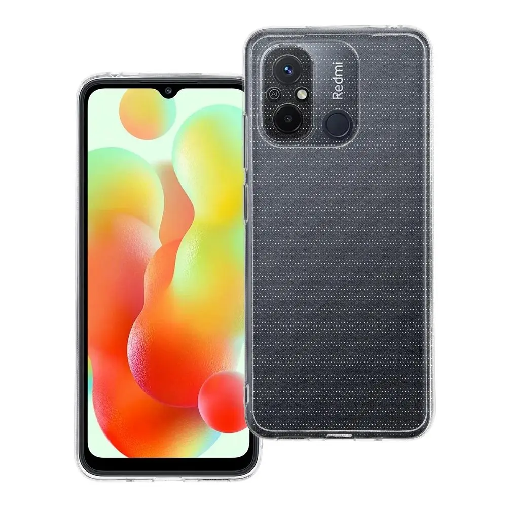 Prozorna zaščitna torbica za Xiaomi Redmi 12C, debelina 2 mm