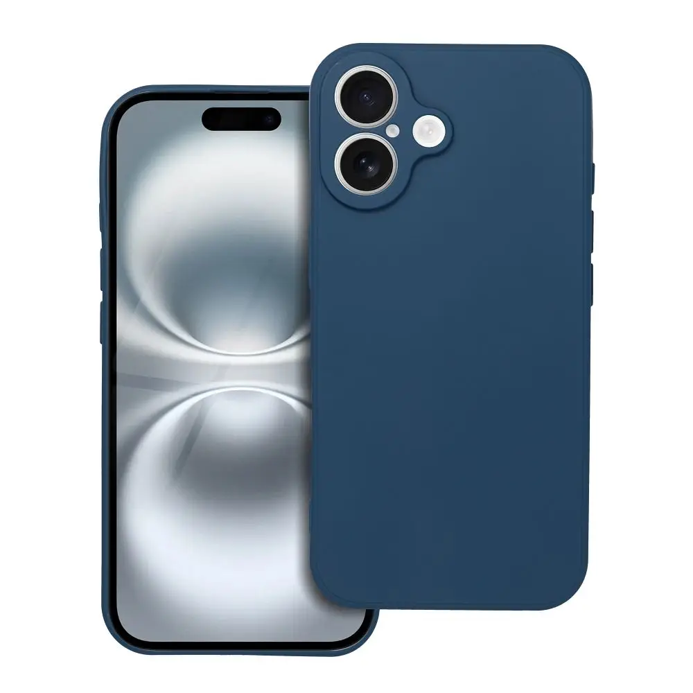 Mehka torbica za iPhone 16, temno modra