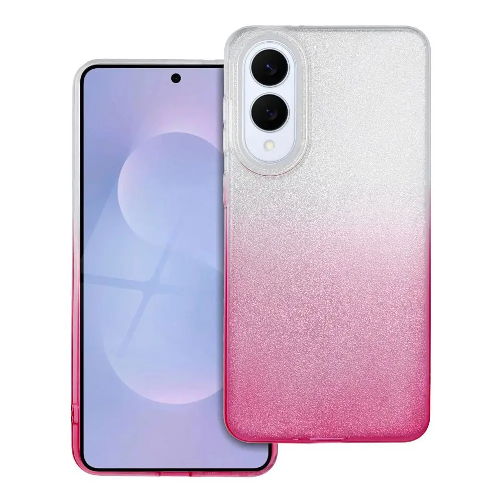 Etui za Samsung S25 EDGE Shining, prozorno roza