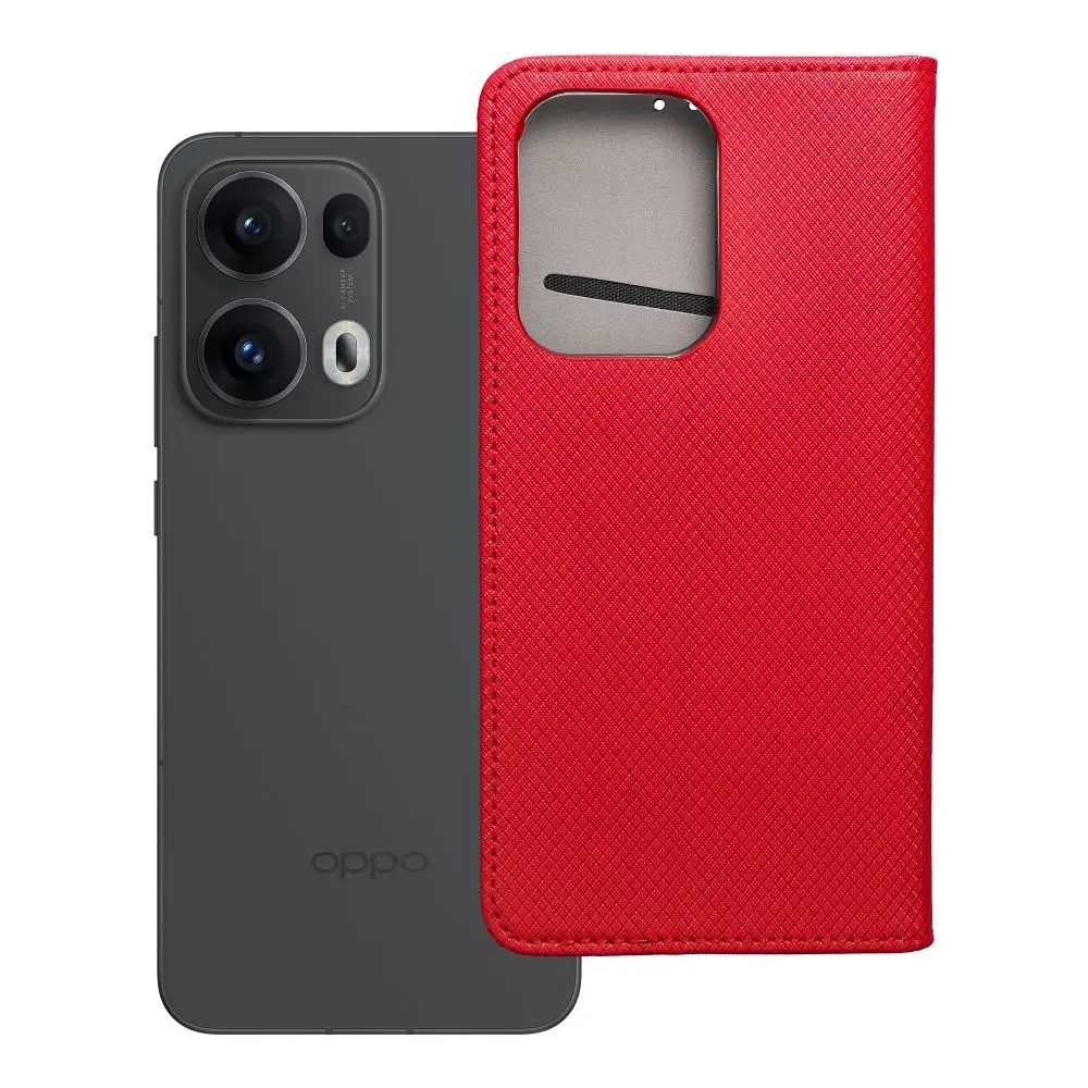 Torba SMART CASE Book za OPPO RENO 13 PRO 5G, rdeča