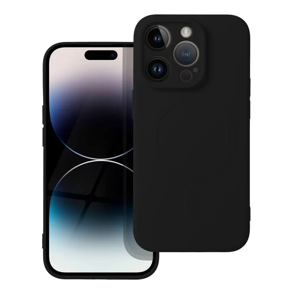 SILICONE MAG COVER ovitek, združljiv z MagSafe, za iPhone 14 Pro, črn