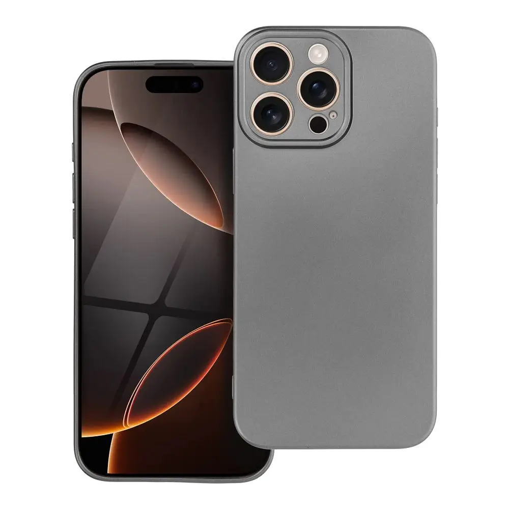 Ohišje za iPhone 16 PRO MAX v sivi barvi Metallic