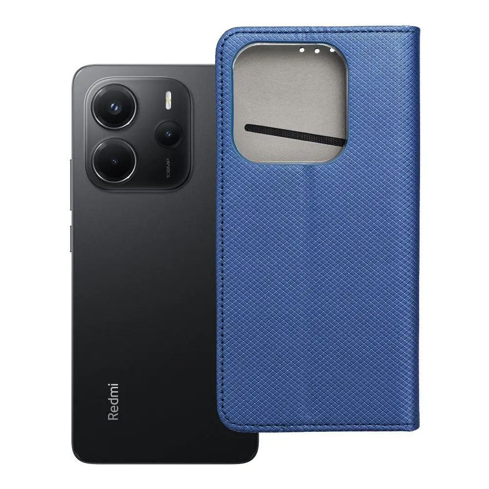 Torba SMART CASE Book za XIAOMI Redmi Note 14 5G, temno modra