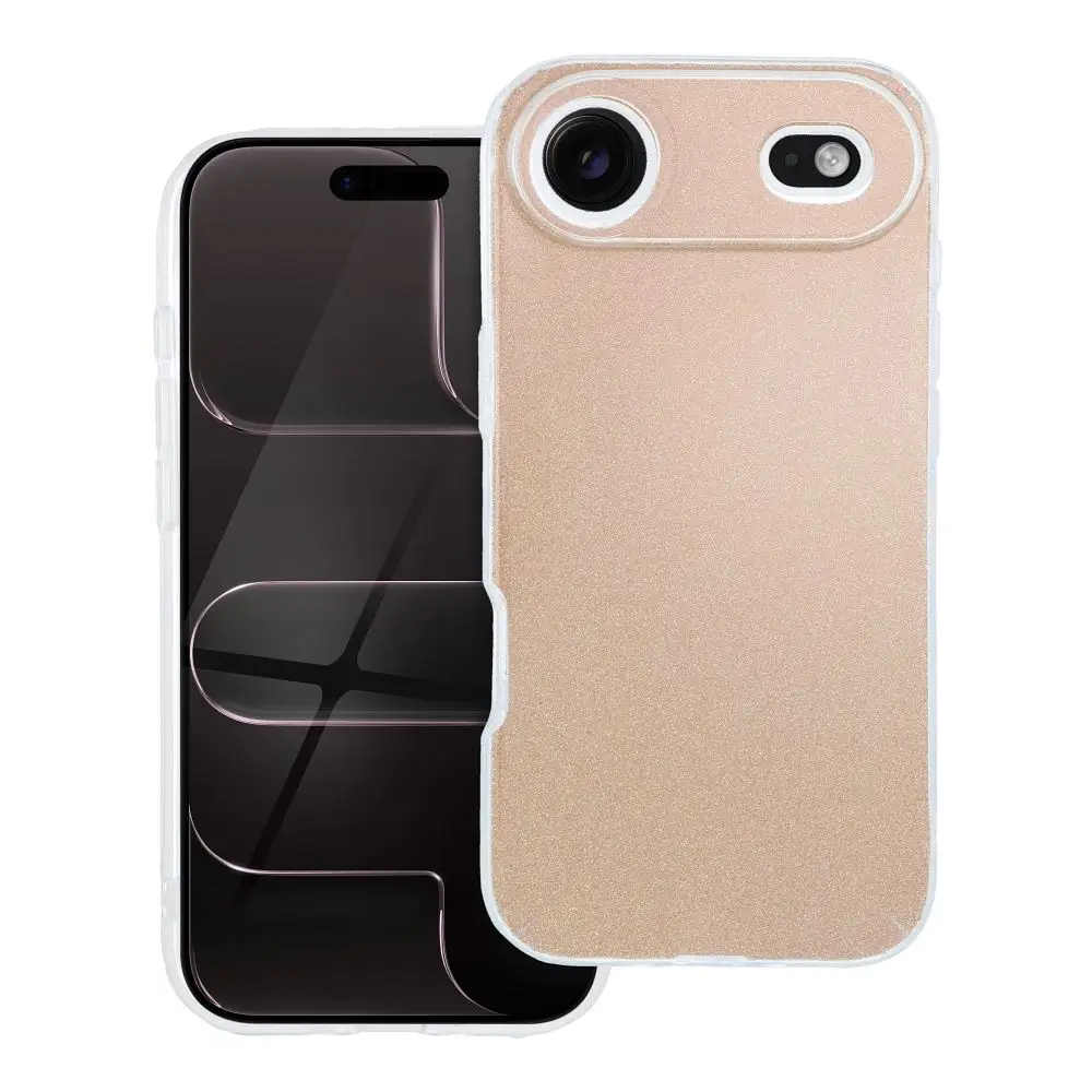 Ohišje za iPhone 17 AIR v bleščeči zlati barvi