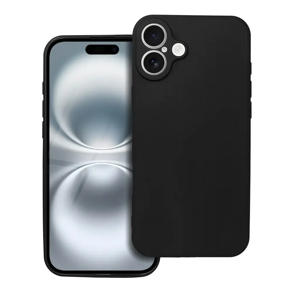 Mehka torbica za iPhone 16 Plus, črna