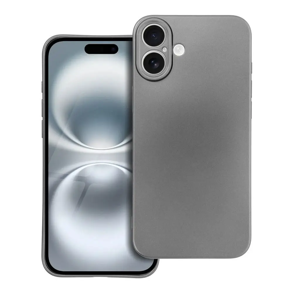 Ovitek za iPhone 16 PLUS v sivi barvi Metallic