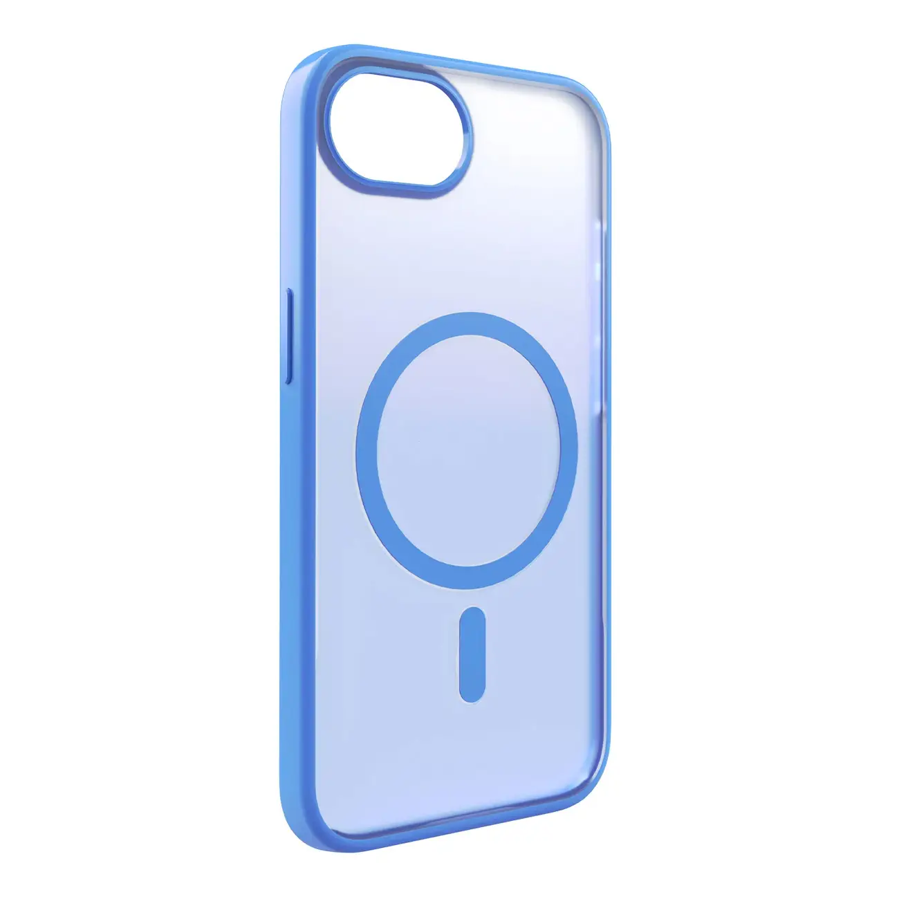Silikonski etui za iPhone 16e Gradient MagSafe – modri