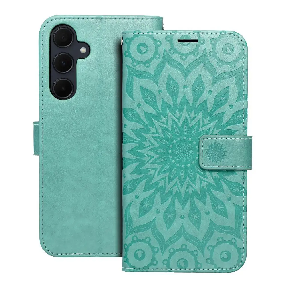 Torbica MEZZO Book za SAMSUNG A35 5G, mandala, zelena