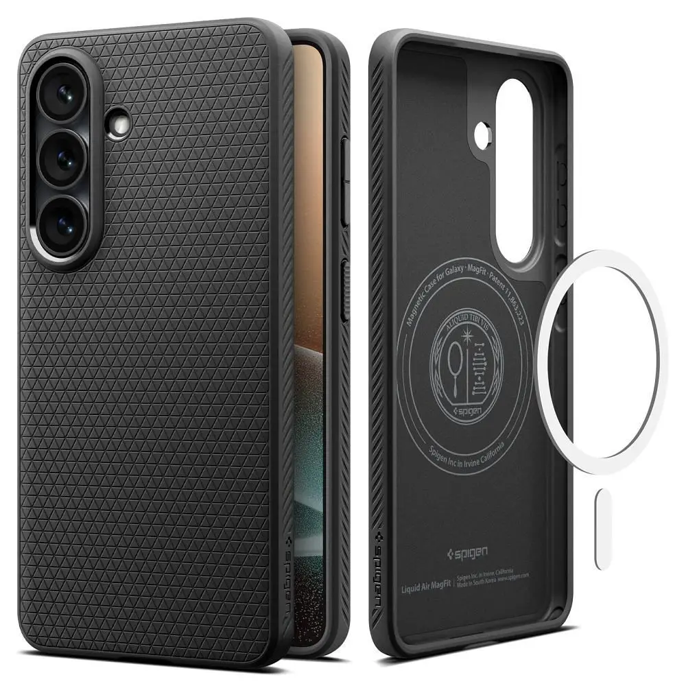 SPIGEN ovitek LIQUID AIR MAG, združljiv z MagSafe, za SAMSUNG S26 Plus, mat črna barva