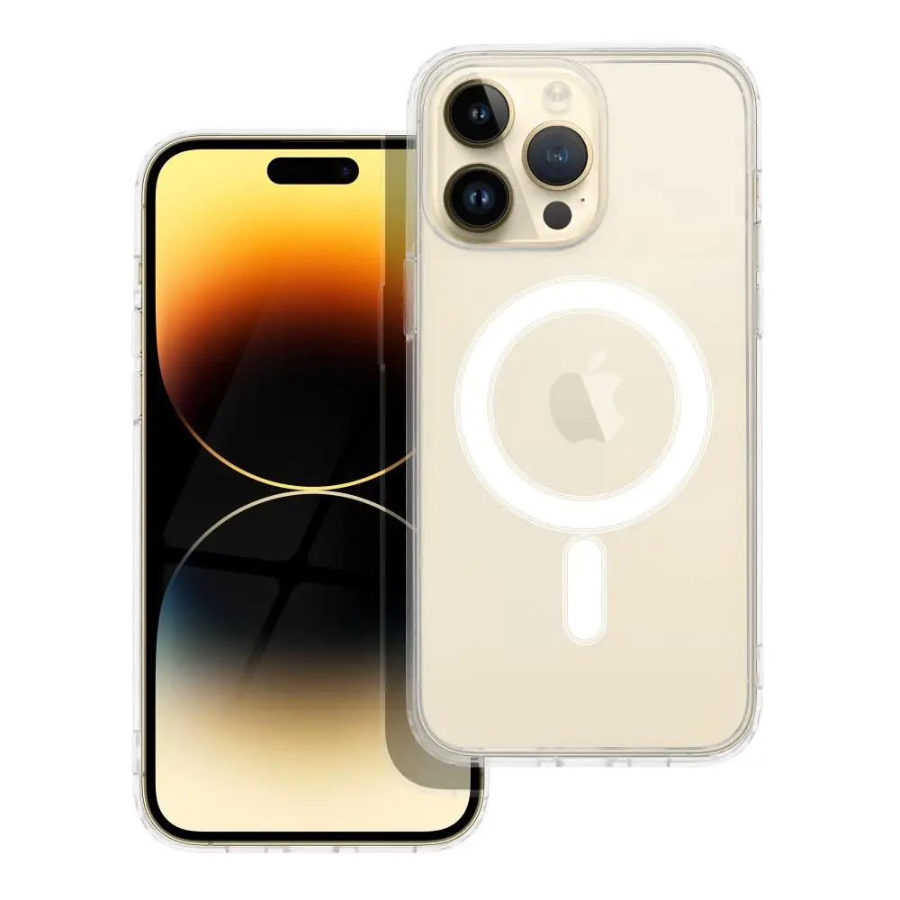 Ohišje za iPhone 14 PRO MAX Clear Mag Cover (STR), združljivo z MagSafe, prozorno