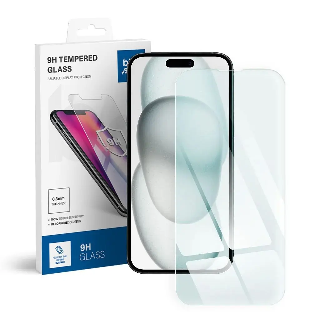 Kaljeno steklo za iPhone 15 PLUS / 16 PLUS Blue Star