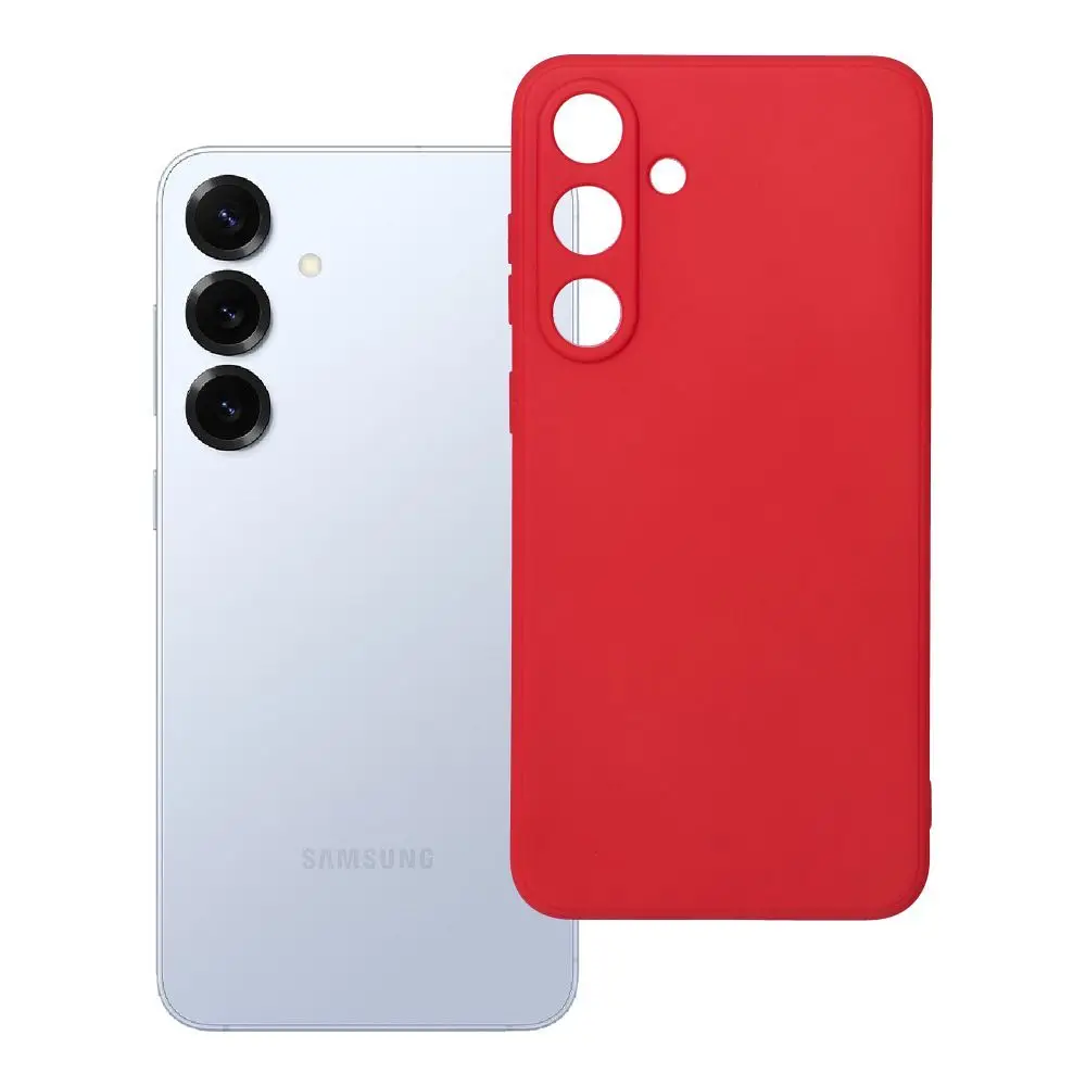 Mehka torbica za SAMSUNG S25 Plus, rdeča