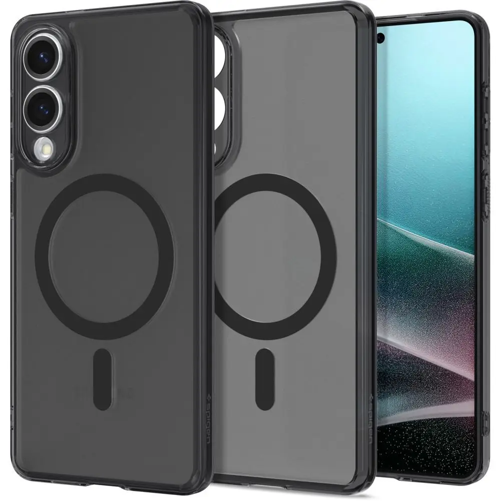 SPIGEN ovitek ULTRA HYBRID MAG, združljiv z MagSafe, za SAMSUNG S25 Edge v barvi frost black
