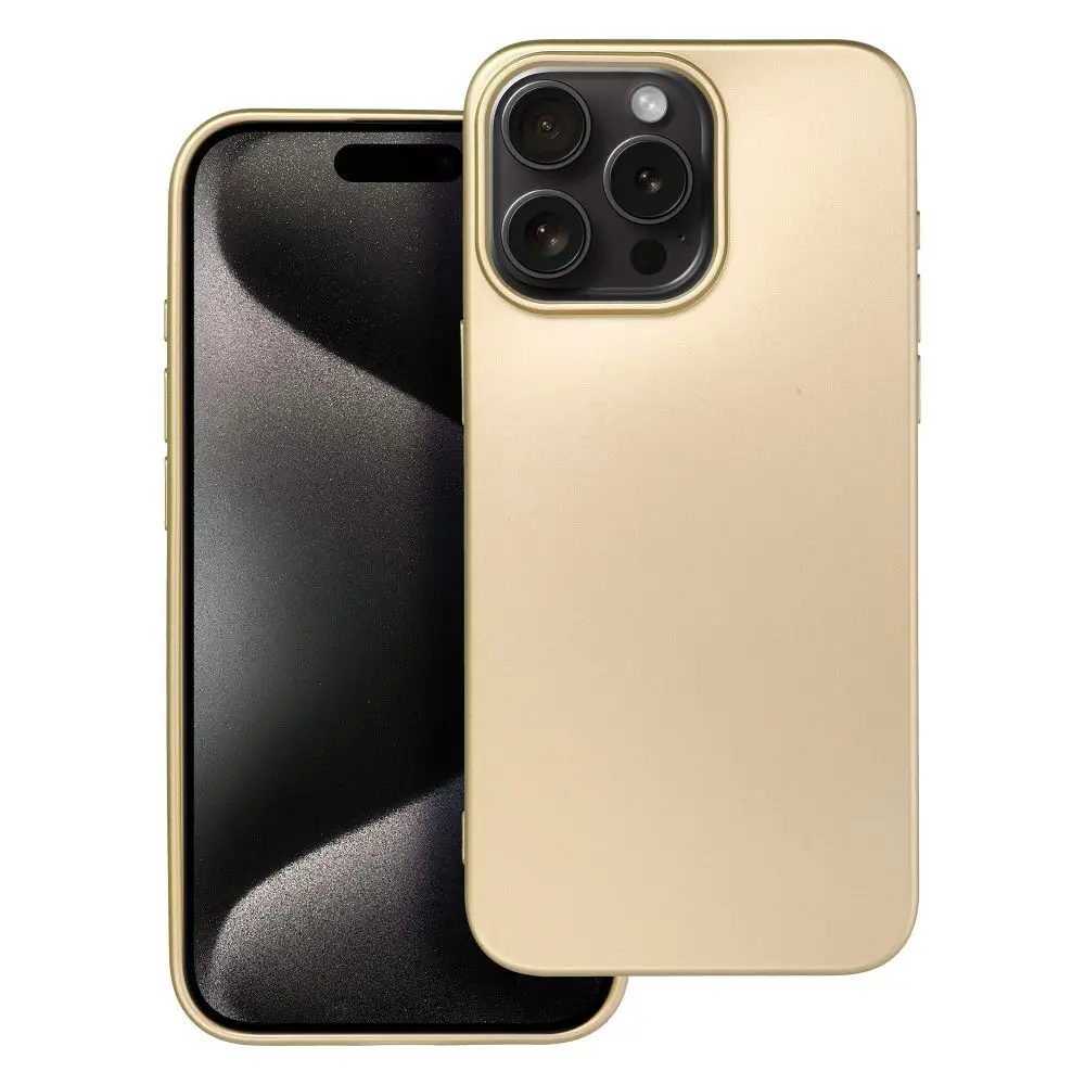 Ovitek za iPhone 15 PRO MAX v barvi zlata metalika