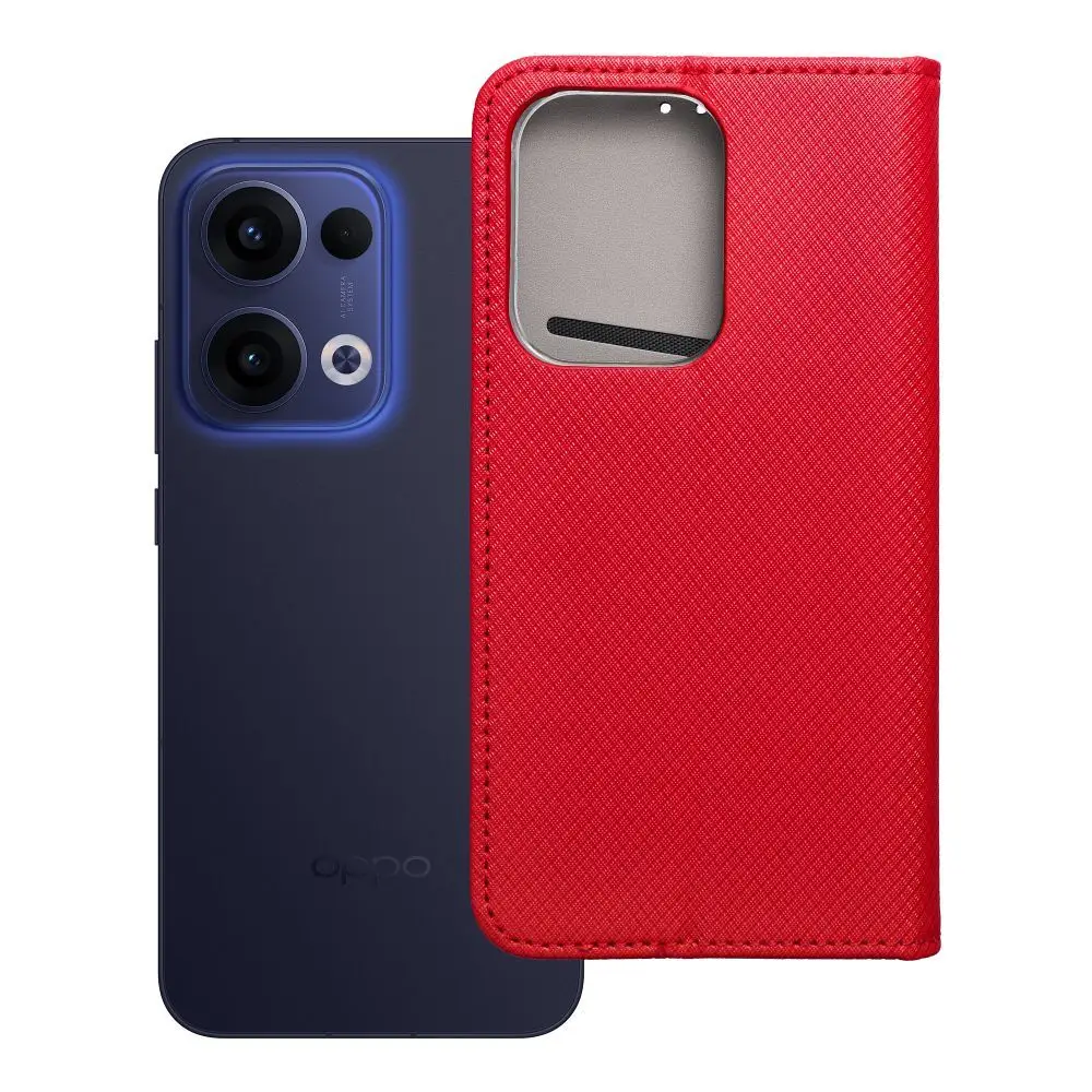 Torba SMART CASE Book za OPPO RENO 13 5G, rdeča