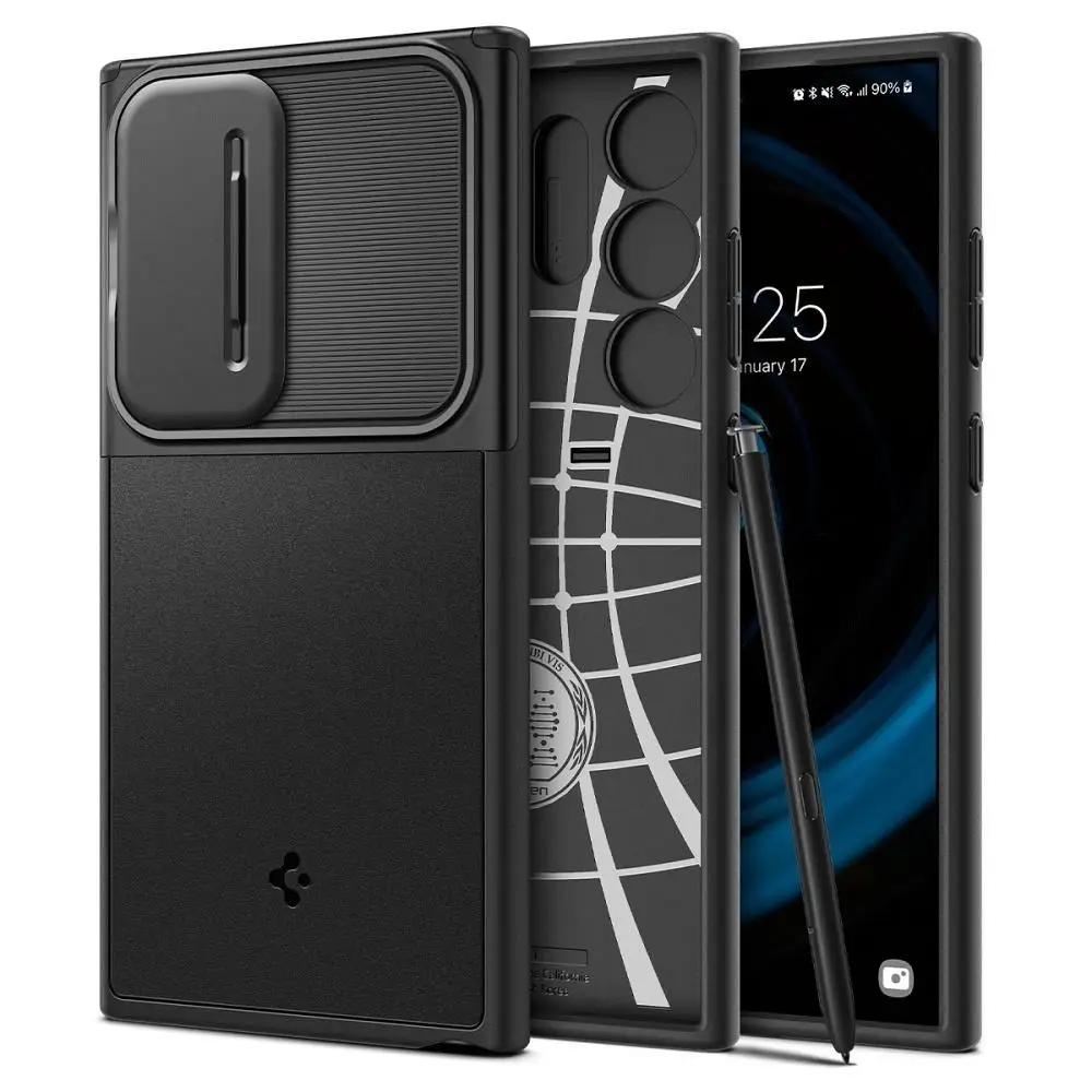Ohišje SPIGEN Optik Armor za SAMSUNG S24 ULTRA, črno