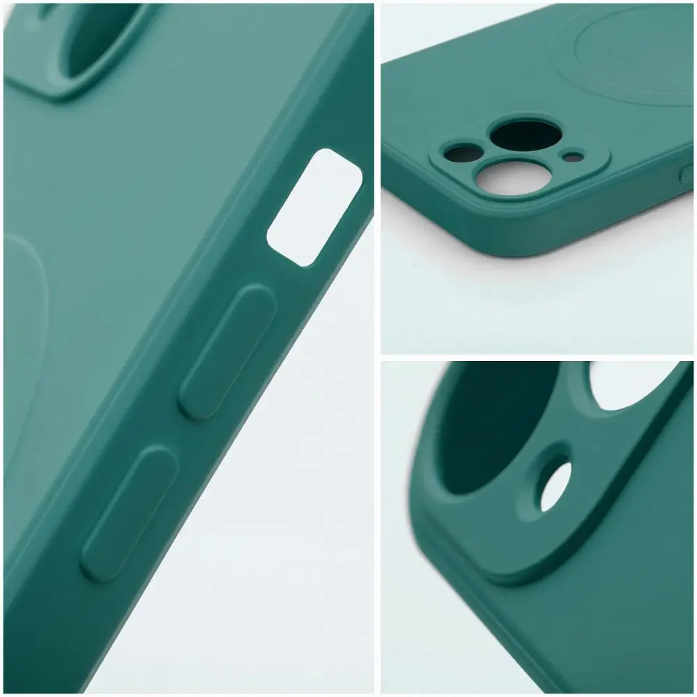 SILICONE MAG COVER ovitek, združljiv z MagSafe, za SAMSUNG A37, zelen