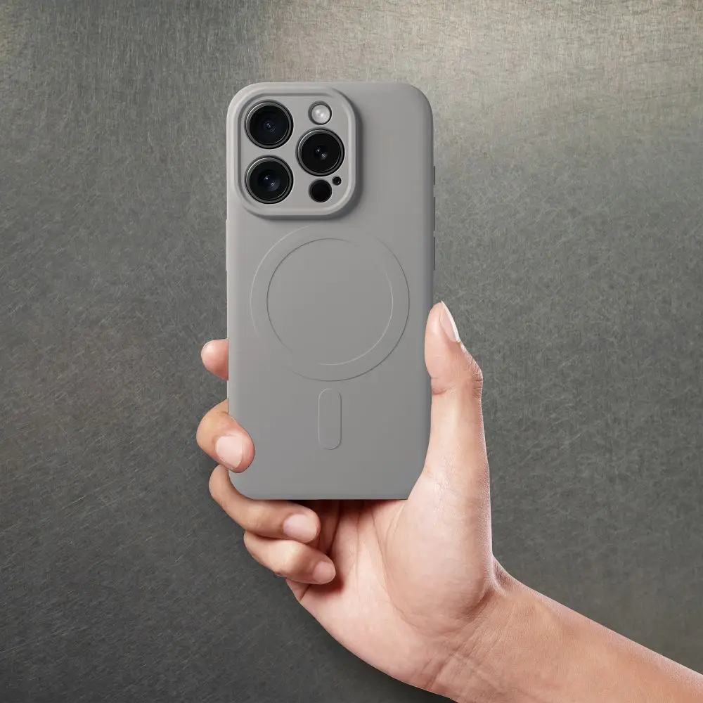 SILICONE MAG COVER ovitek, združljiv z MagSafe, za SAMSUNG A27, titanovo siva barva