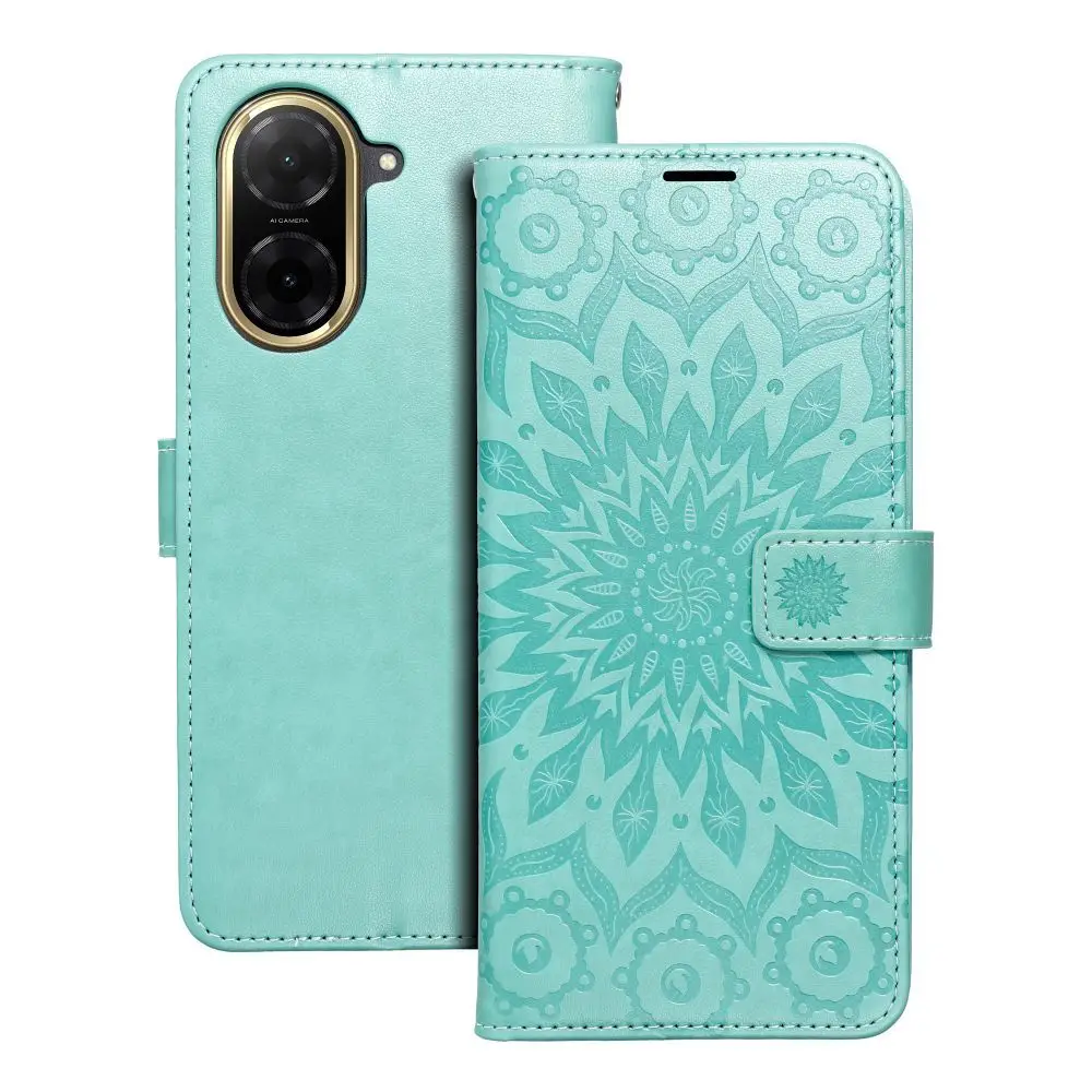 Torba MEZZO Book za XIAOMI Redmi A5 (173,3 x 79,4 x 8,26) v zeleni barvi z motivom mandale