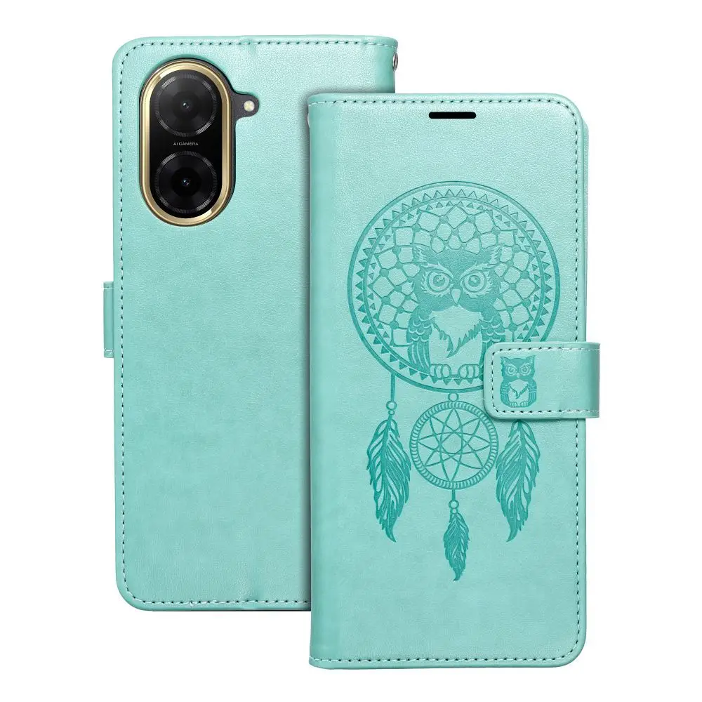 Torba MEZZO Book za XIAOMI Redmi A5 (173,3 x 79,4 x 8,26) z motivom zelenega lovilca sanj