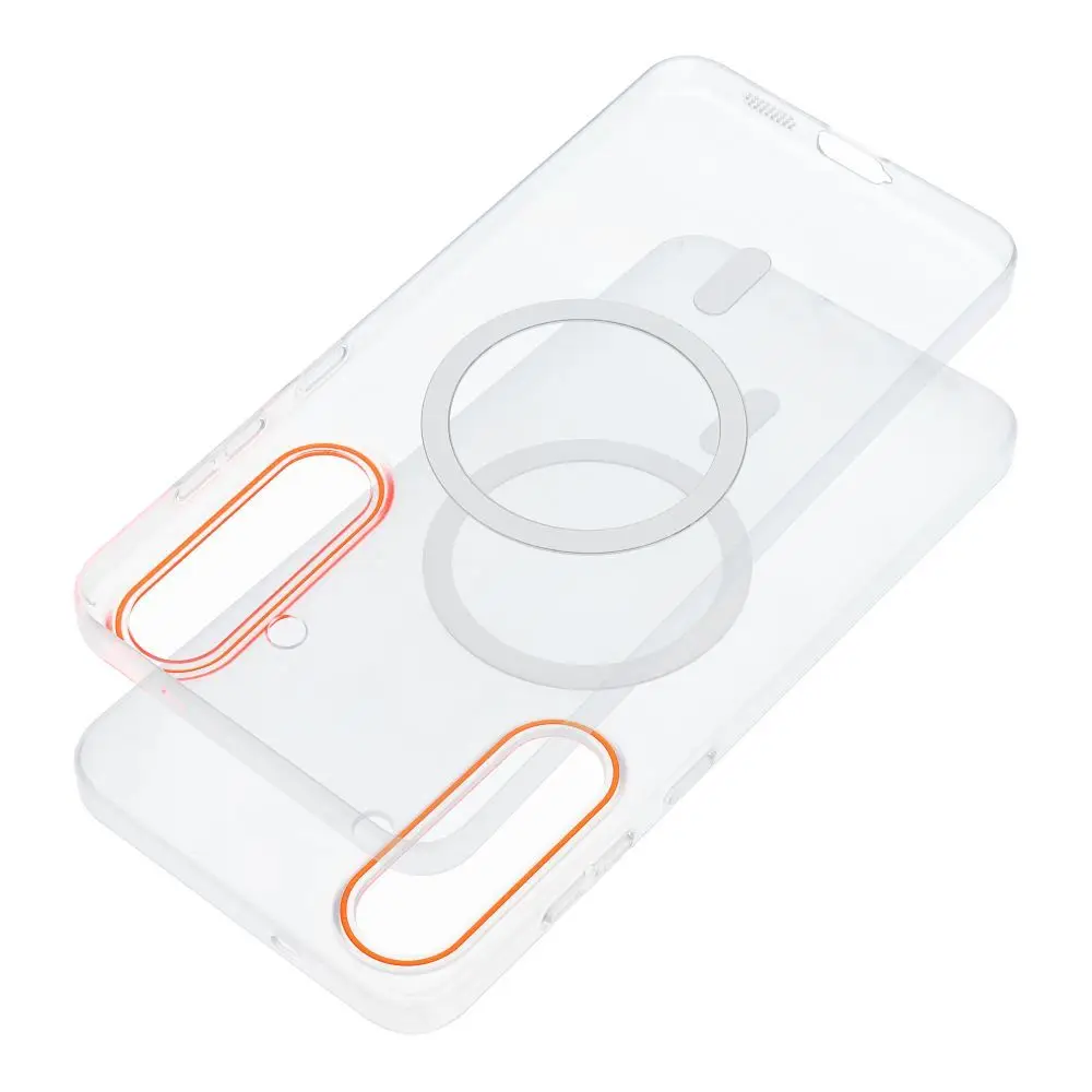 GO ORANGE etui, združljivo z MagSafe, za Xiaomi 17 Ultra, prozorno