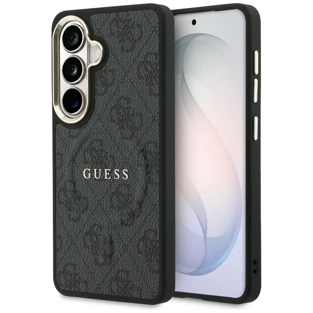 GUESS etui za SAMSUNG S26 GUHMS26SP4MSEGCK (4G Embossed Ring MagSafe) črn
