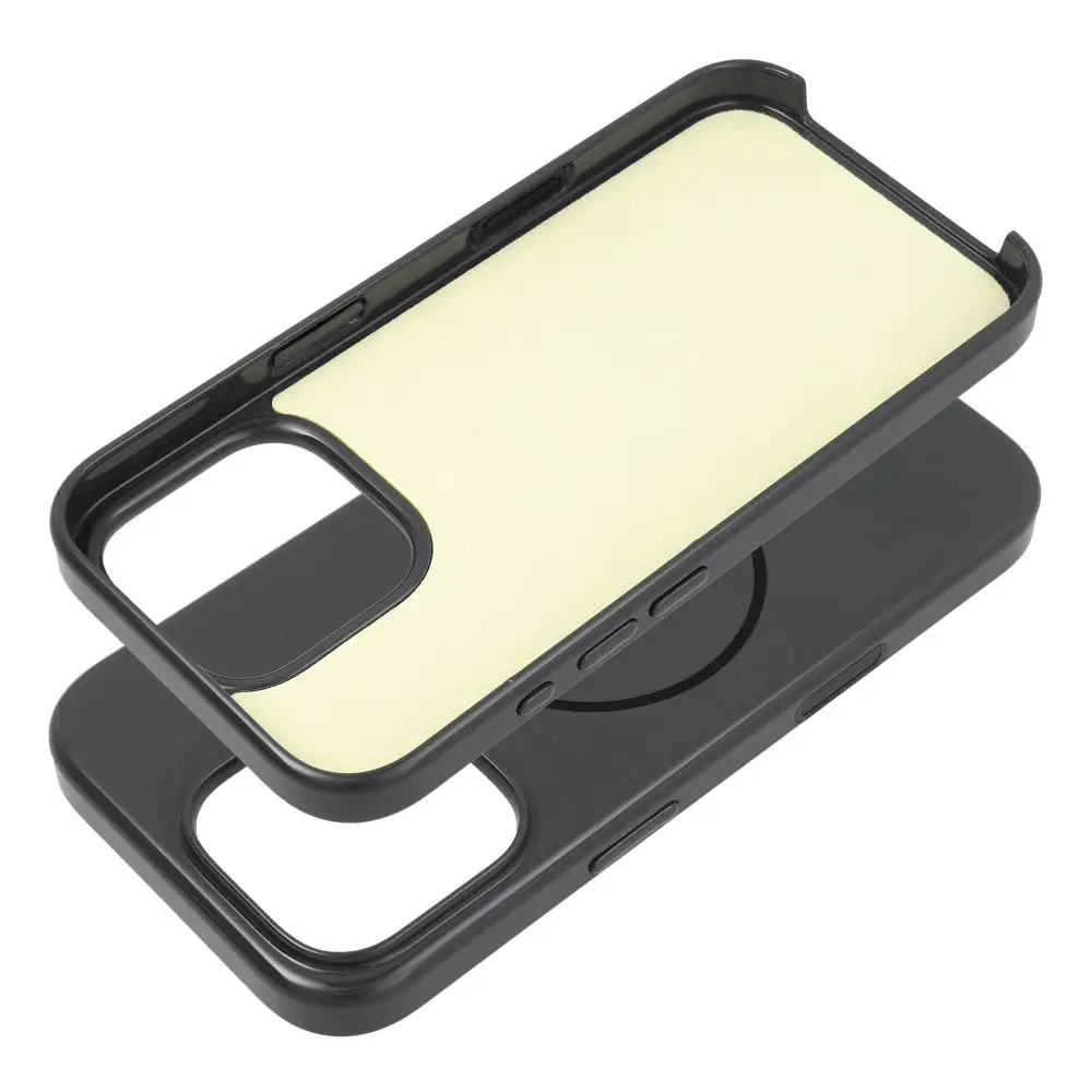Črno etui za iPhone 17 Glossy Mag Cover, združljivo z MagSafe