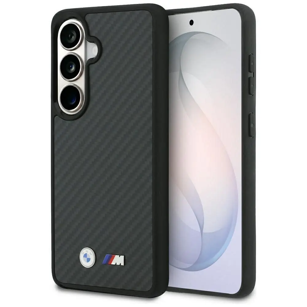 BMW etui za SAMSUNG S26 BMHMS26S24CFMMK (Magnetic Kevlar z logotipom) črno