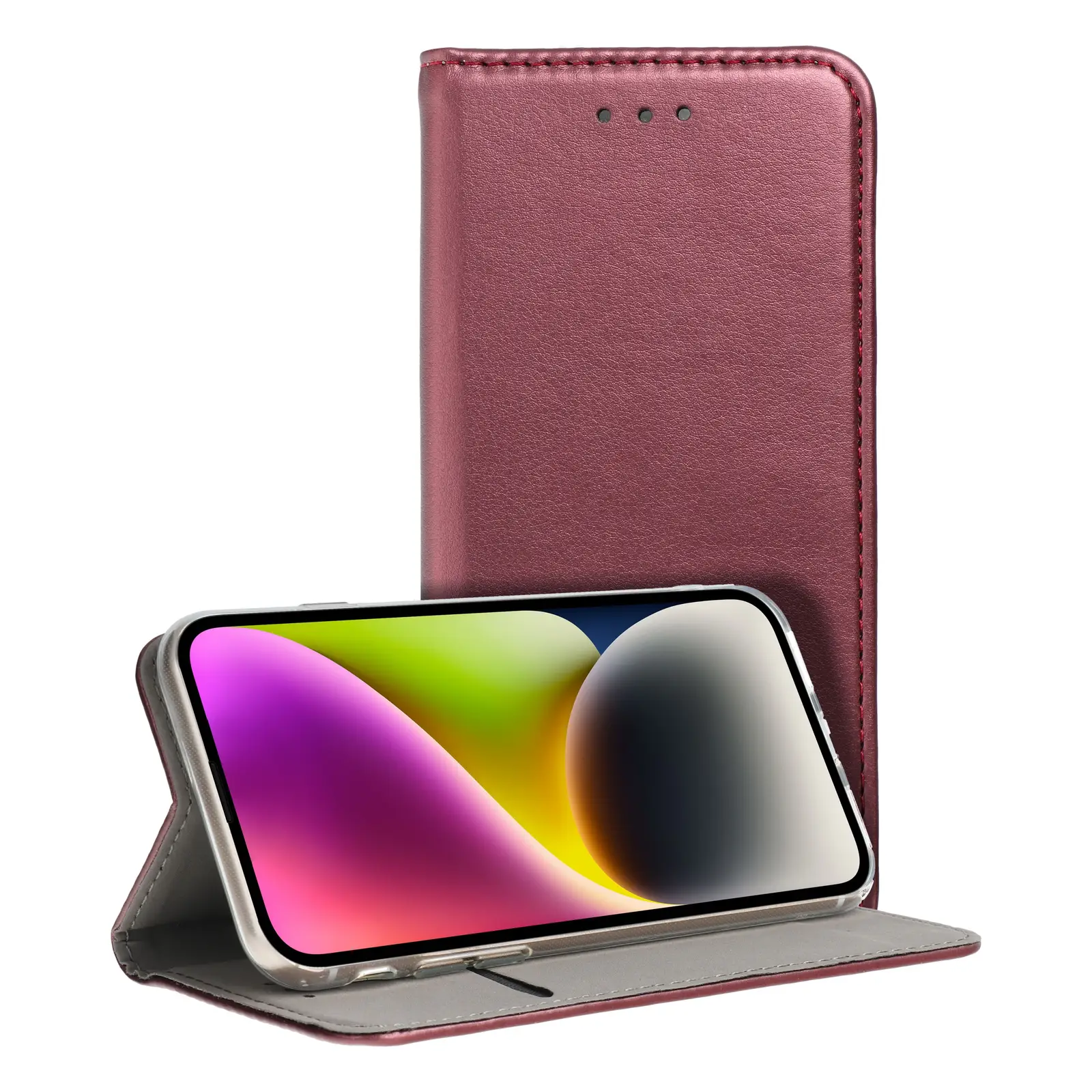 Torbica SMART MAGNETO za MOTOROLA G57 POWER v barvi burgund