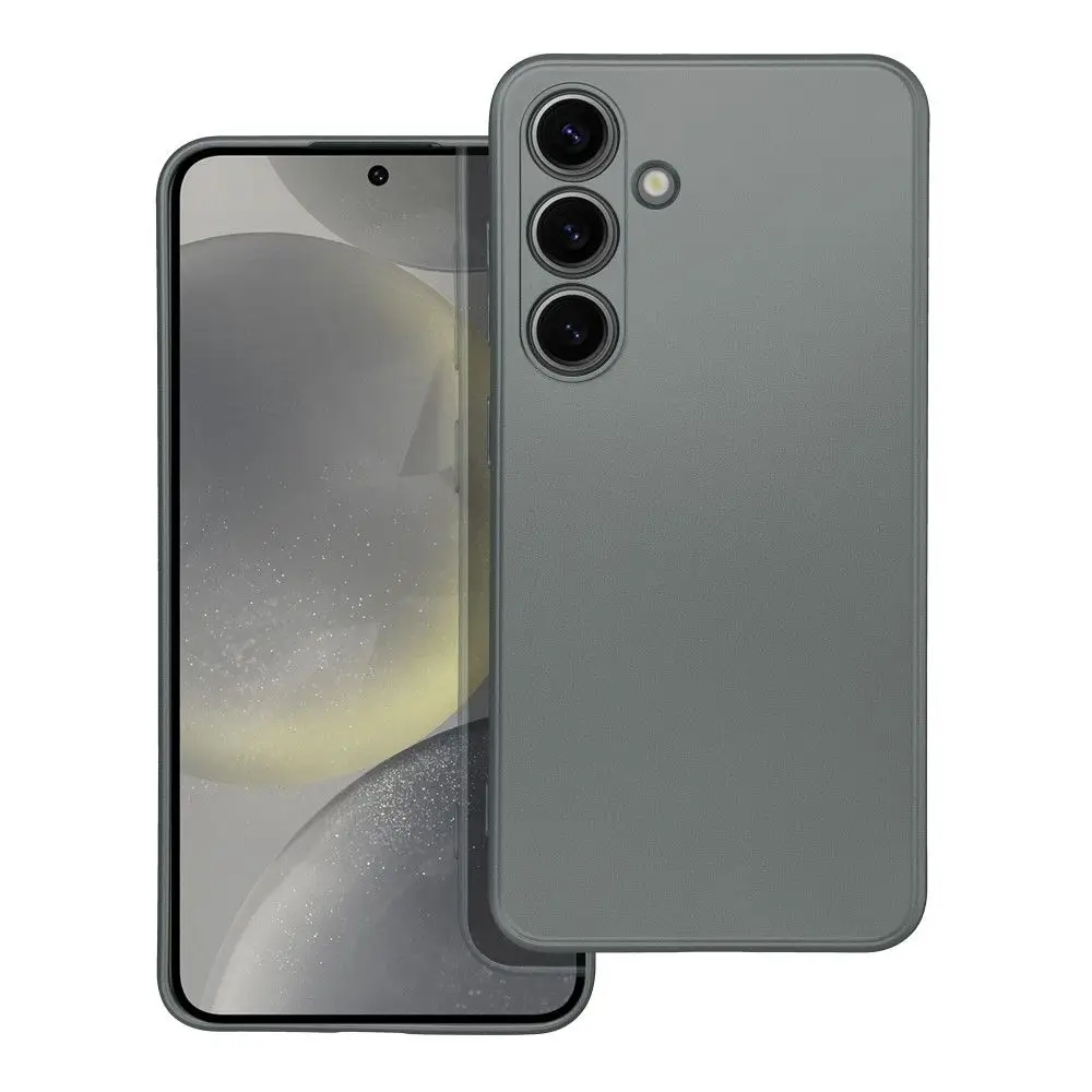 Etui za Samsung S24 v sivi barvi z metalnim odtenkom