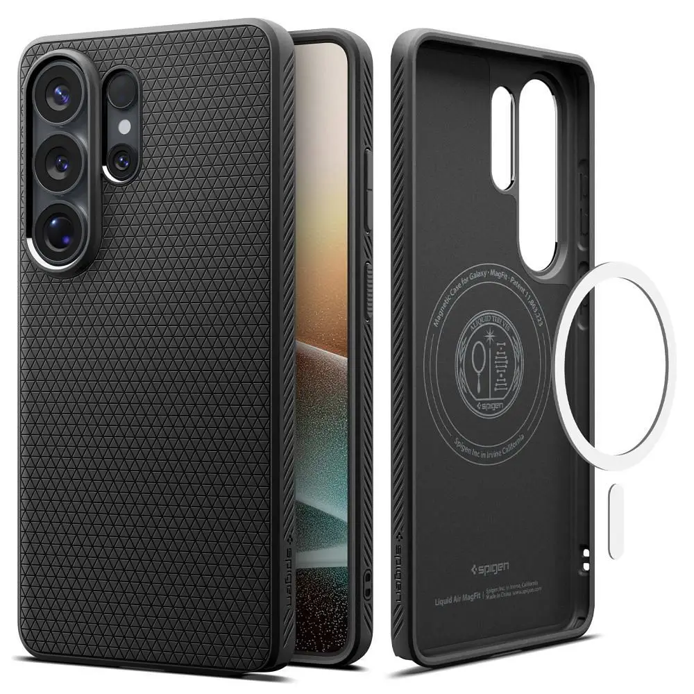 SPIGEN ovitek LIQUID AIR MAG, združljiv z MagSafe, za SAMSUNG S26 Ultra, mat črn