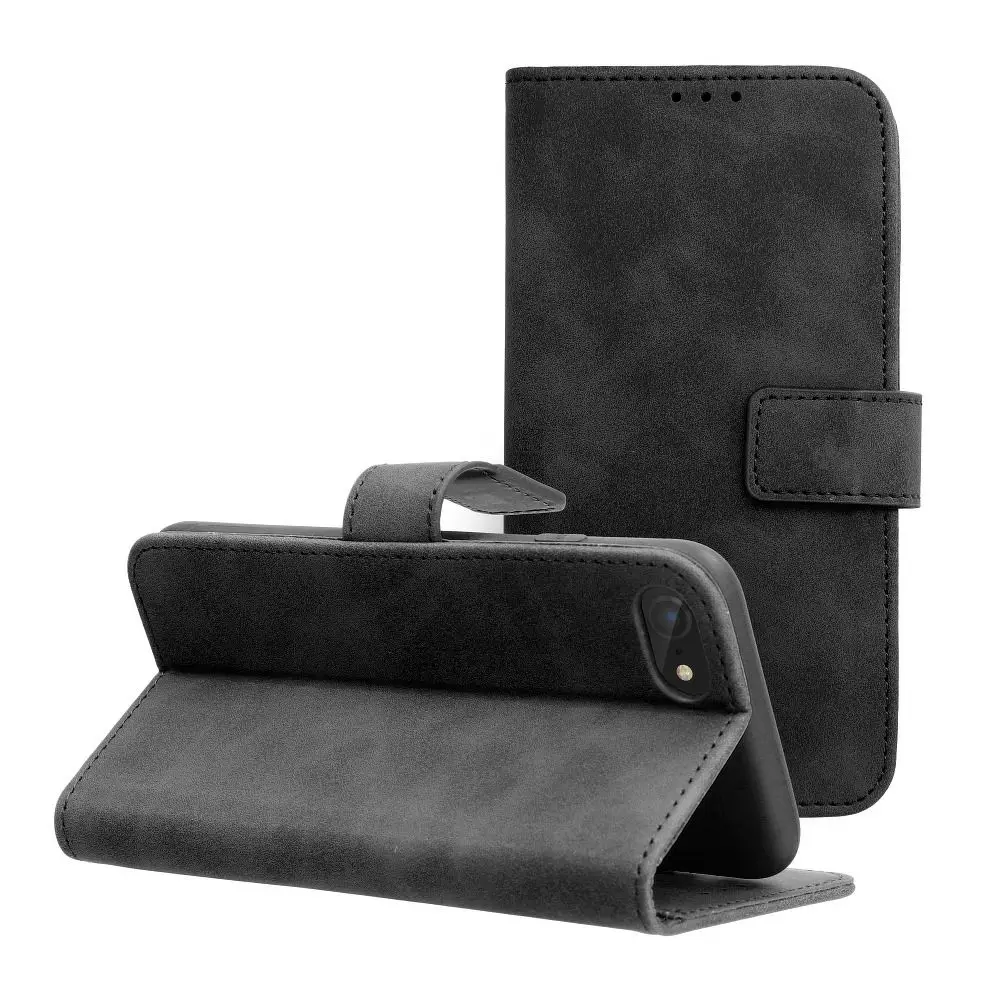 TENDER Book ovitek za iPhone 7 / 8 / SE 2020 / SE 2022, črn