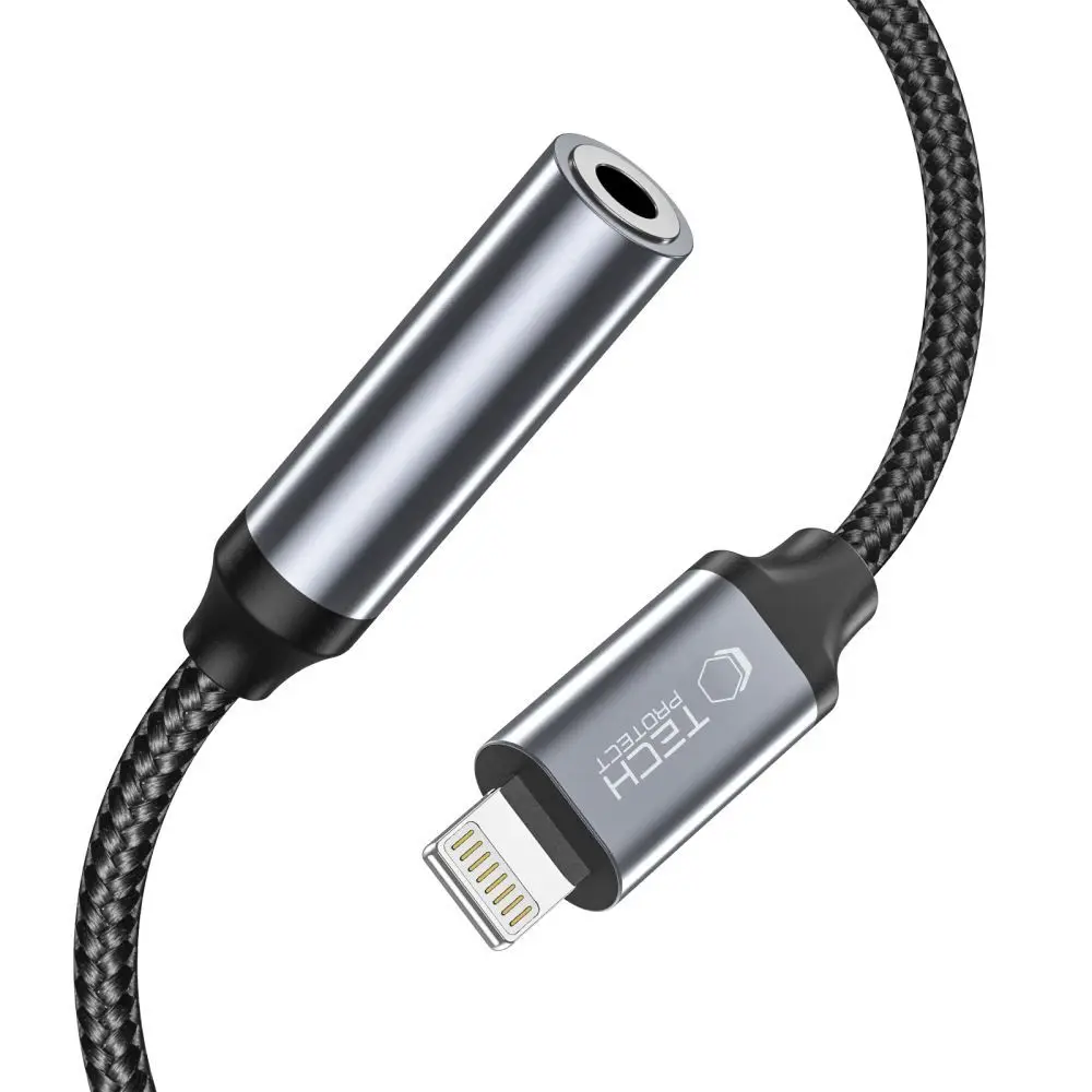 Adapter Lightning na mini jack 3.5mm za iPhone, črn