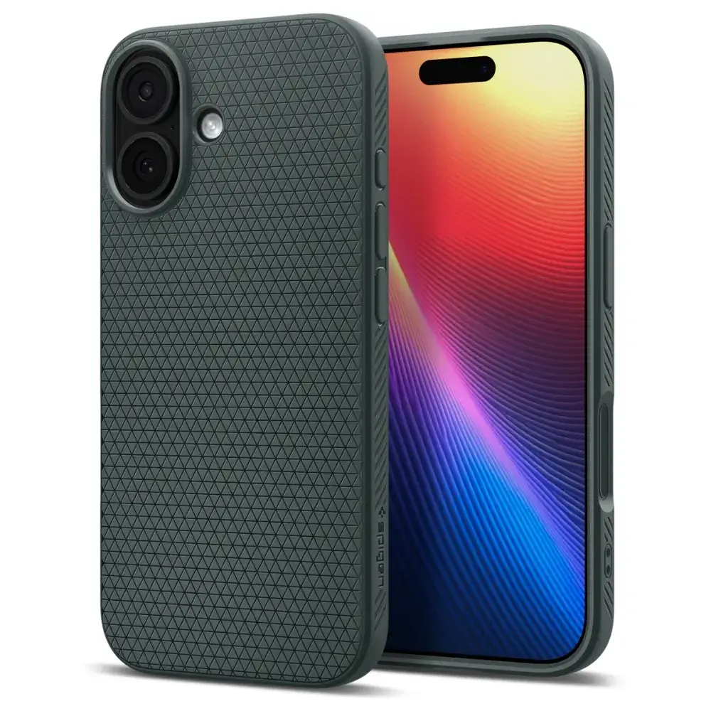 SPIGEN ovitek LIQUID AIR za IPHONE 17 v barvi abbys green