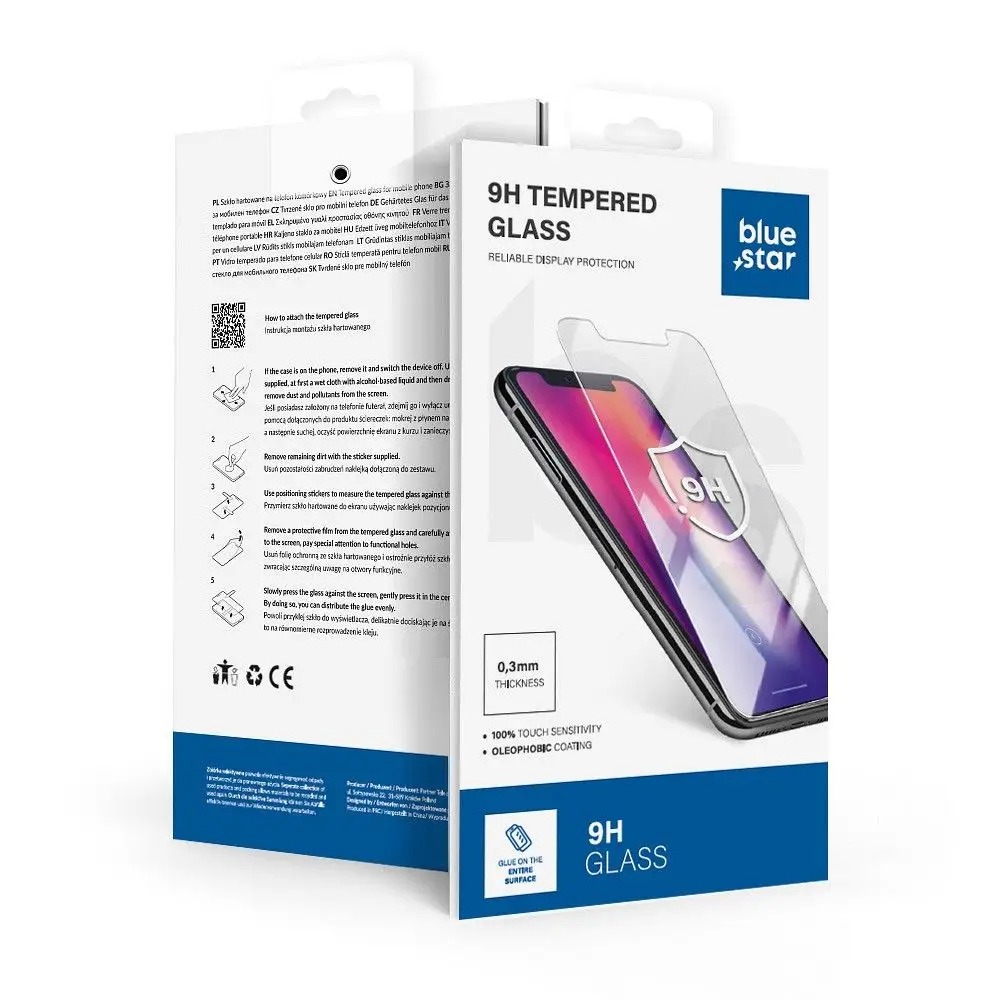 Kaljeno steklo za Xiaomi 14T / 14T PRO Blue Star 5D, črno