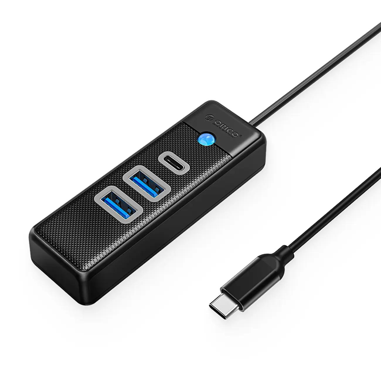 Razdelilnik PWC2U-C3 USB-C – USB-A USB-C – črn