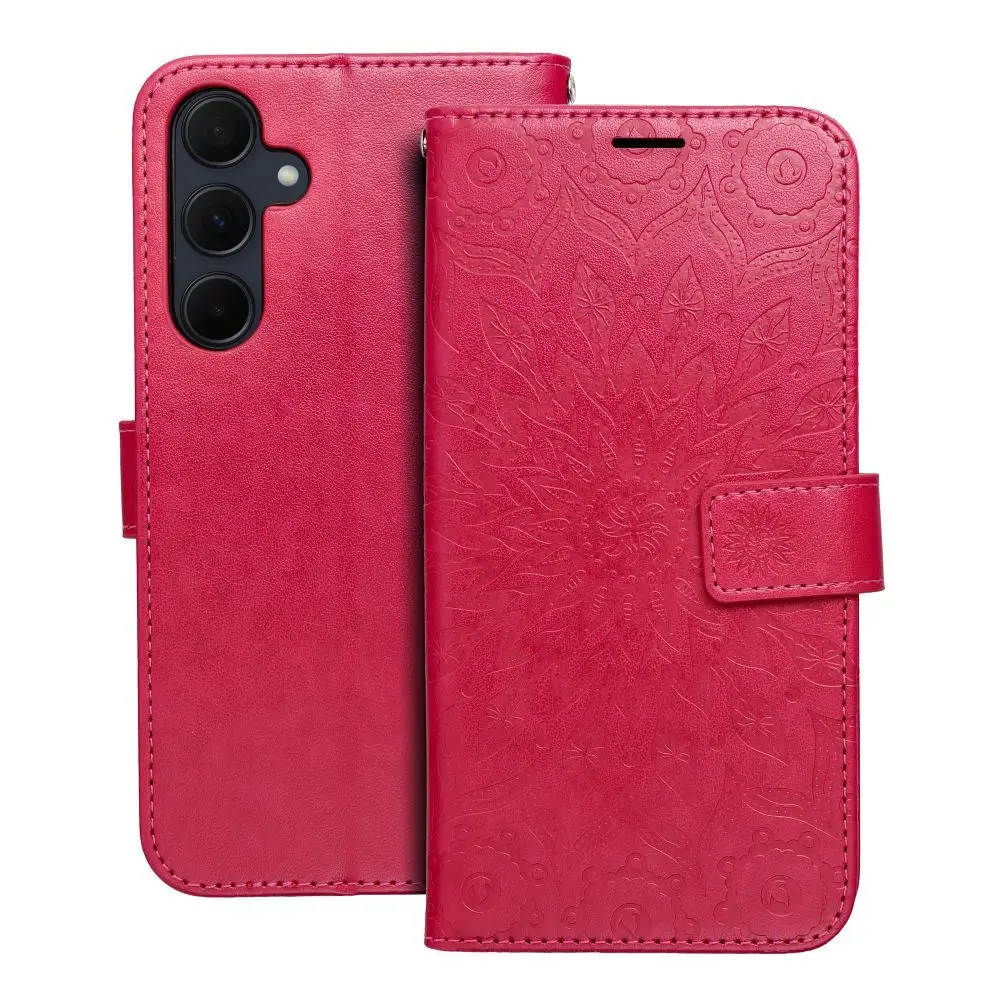 Torba MEZZO Book za SAMSUNG A35 5G, mandala, magenta