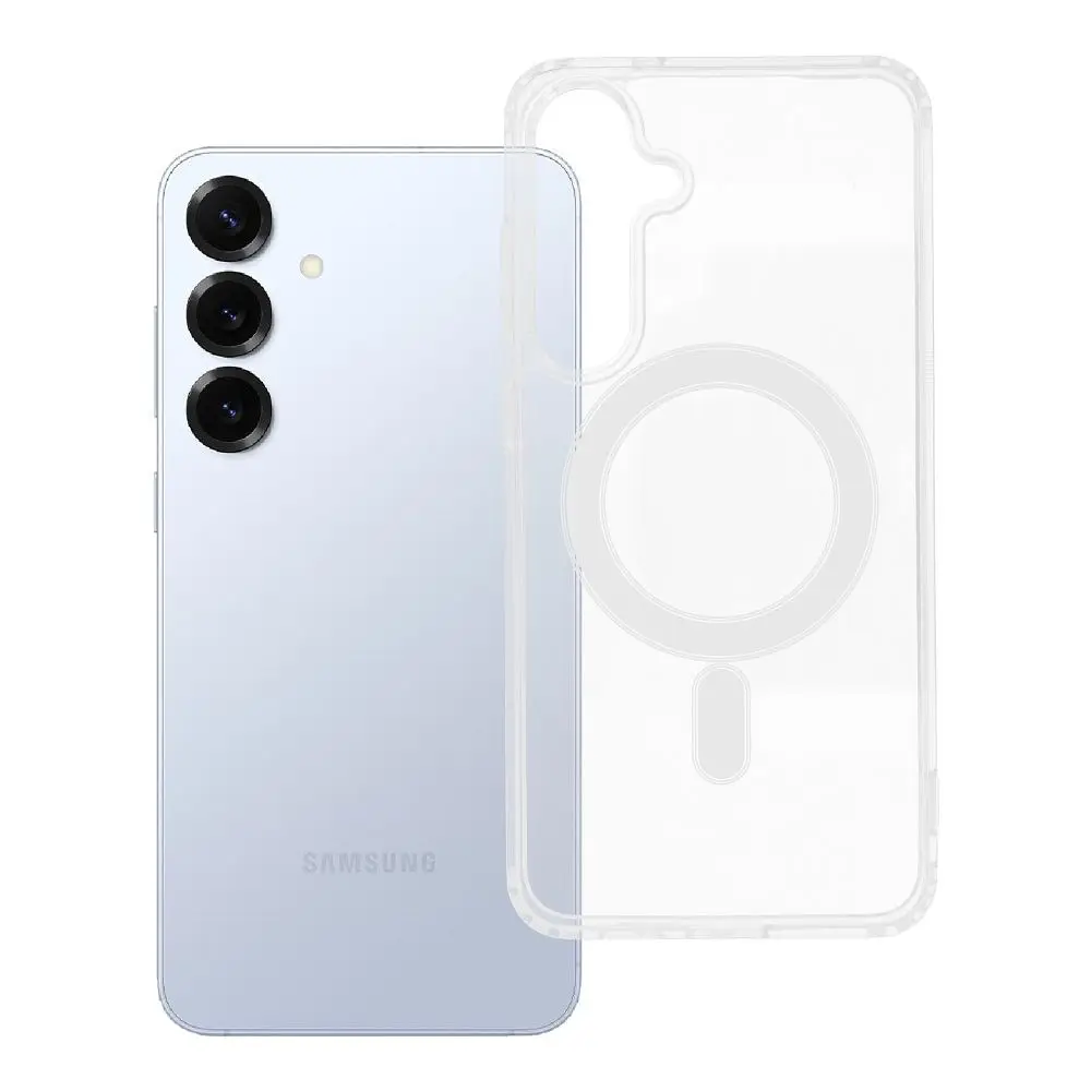Transparentni etui za Samsung S25 PLUS Clear Mag Cover (MID), združljiv z MagSafe