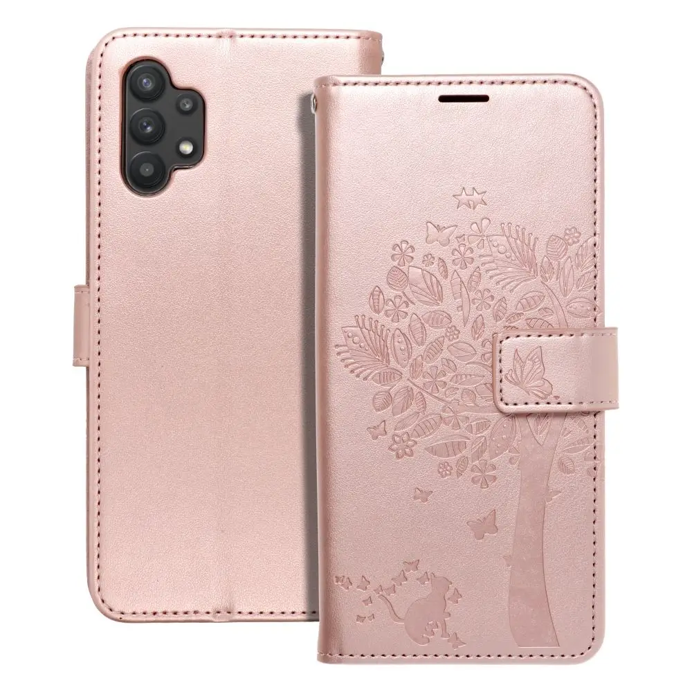 Torbica MEZZO Book za SAMSUNG A32 LTE (4G) v barvi zlato-roza