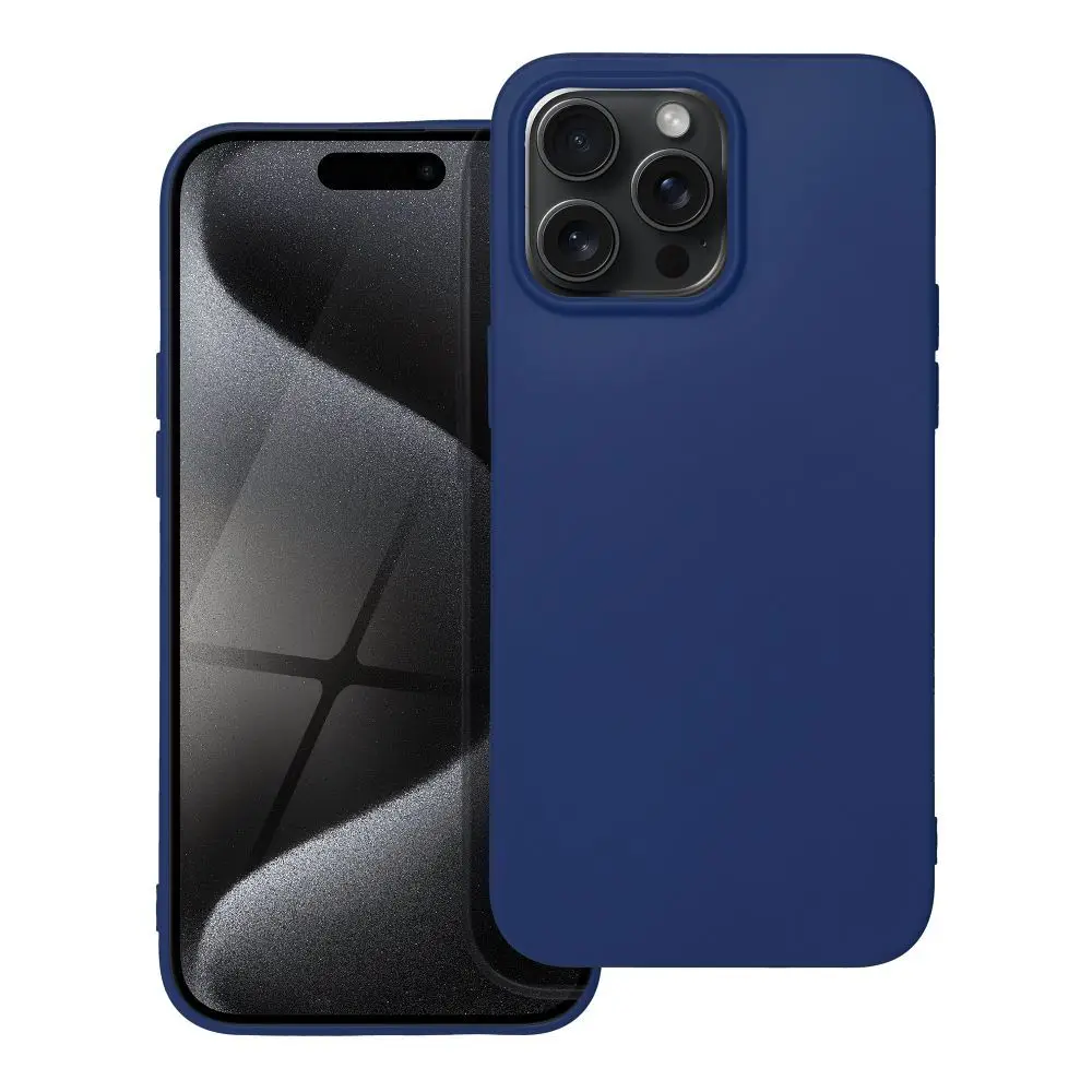 SOFT ovitek za iPhone 15 Pro Max, temno modra barva