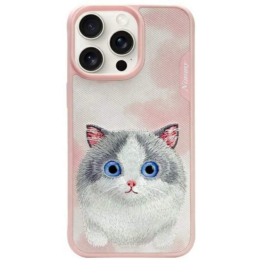 NIMMY etui BIG EYED PET 2.0 Cat za iPhone 15 Pro, roza